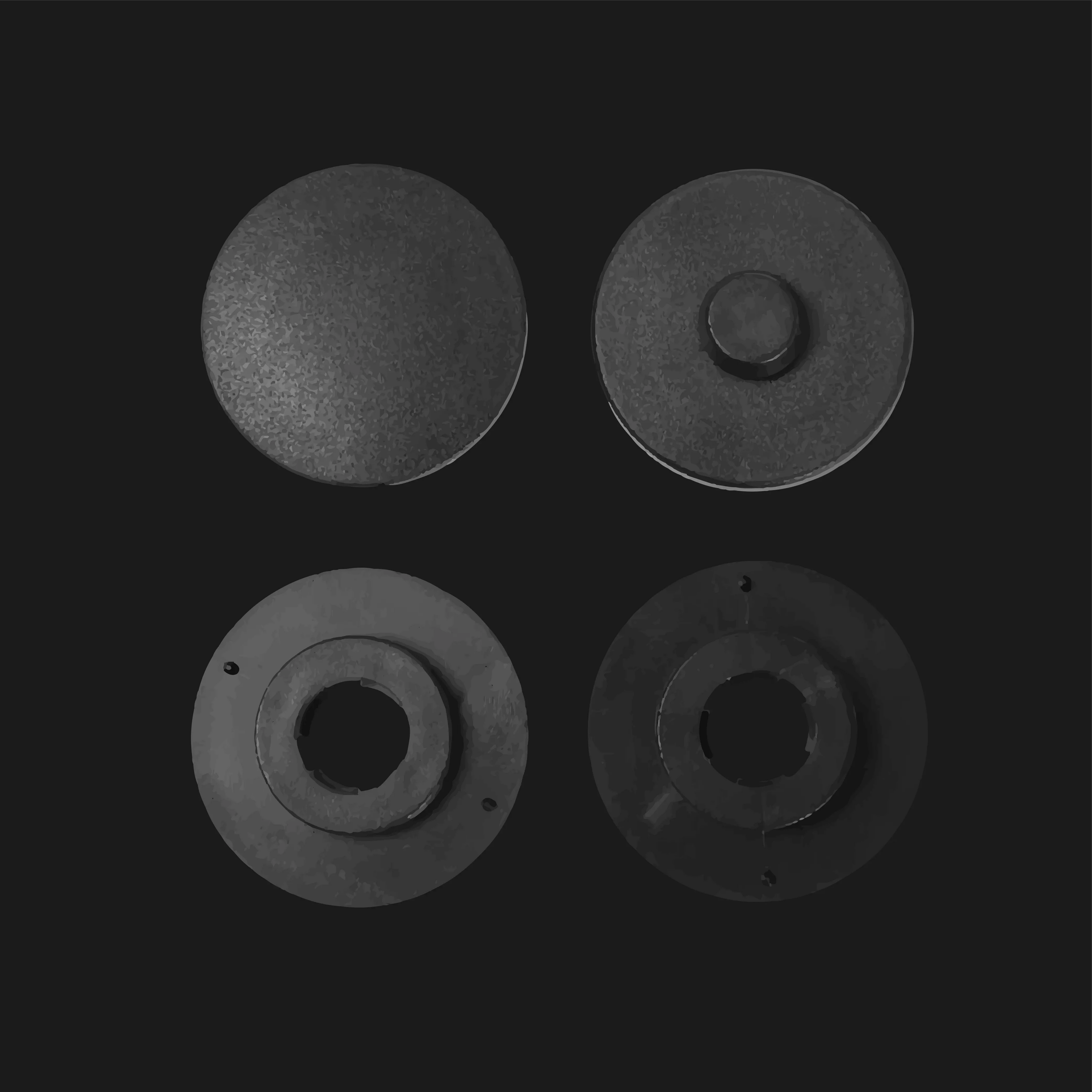 Retainers (Snap-On System) - Set of 4